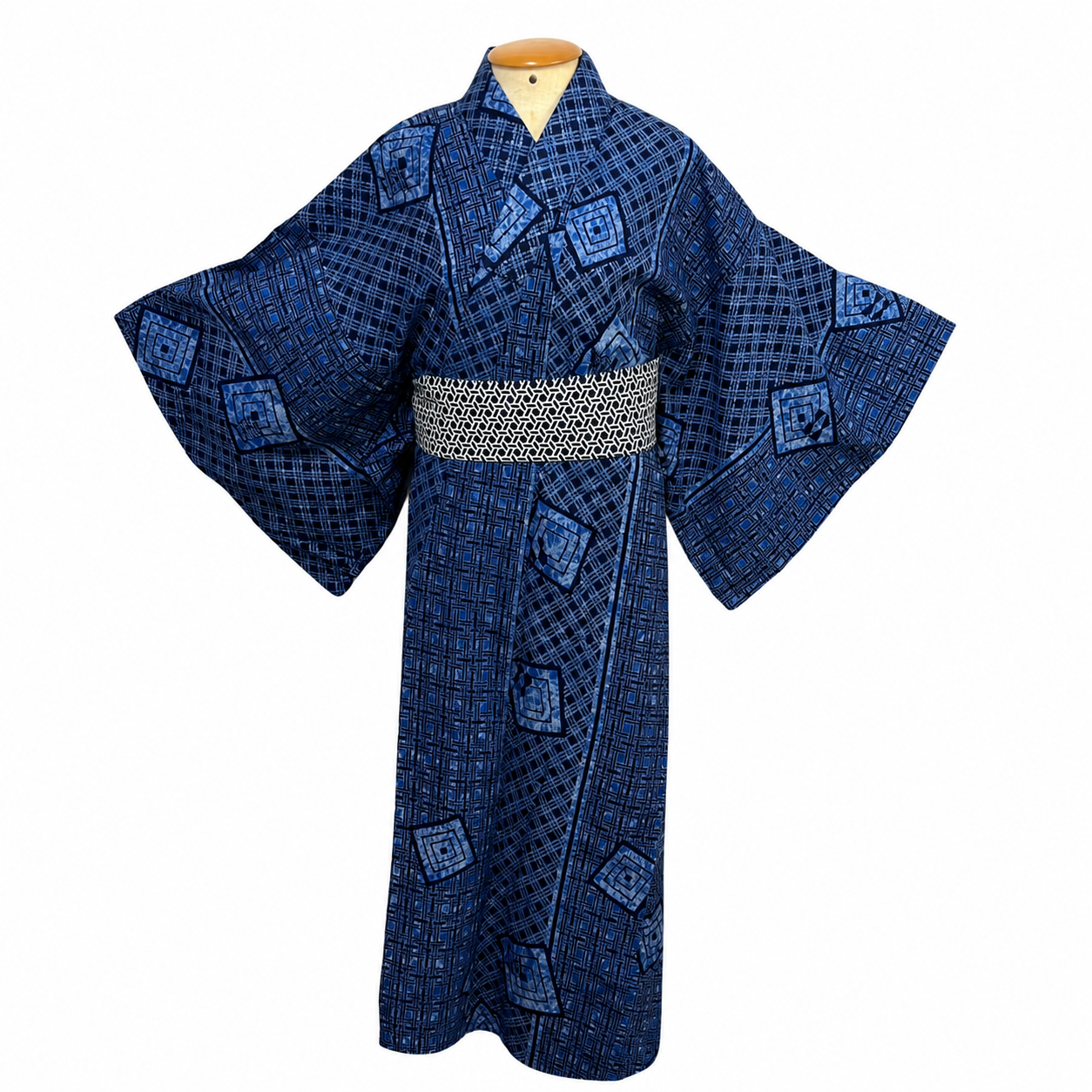 Yukata masculino azul